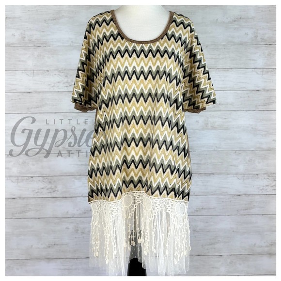 Ryu Miss-oni Chevron and Lace Tunic - Picture 5 of 12